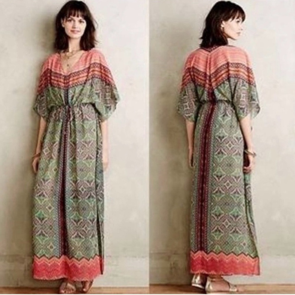 ANTHROPOLOGIE Vanessa Virginia Chama Kaftan - Picture 5 of 14